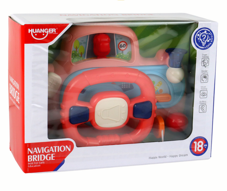 Lean Toys, kierownica, zabawka interaktywna