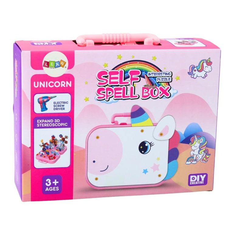 Lean Toys, klocki konstrukcyjne, jednorożce, 228 elementów