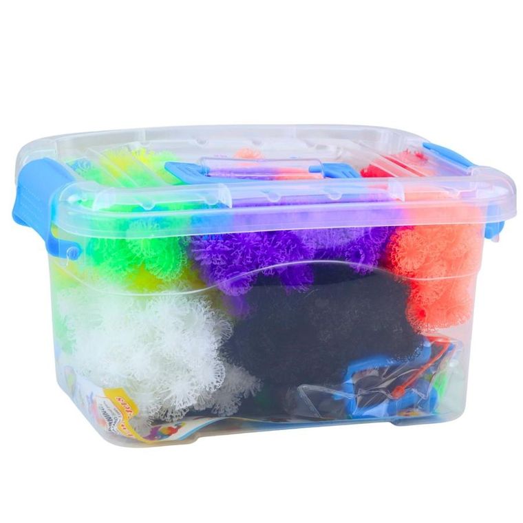 Lean Toys, klocki konstrukcyjne na rzepy, 836 elementów