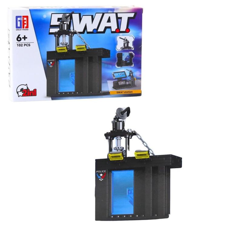 Lean Toys, klocki konstrukcyjne, Pojazdy Środki Transportu SWAT, 2w1, 92-117 elementów