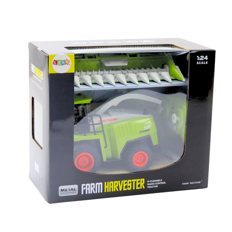 Lean Toys, kombajn z hederem, pojazd zdlanie sterowany