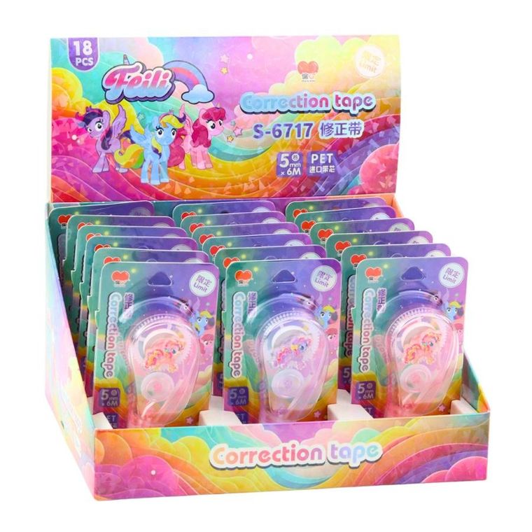 Lean Toys, korektor w taśmie myszka, 6mx5mm mix