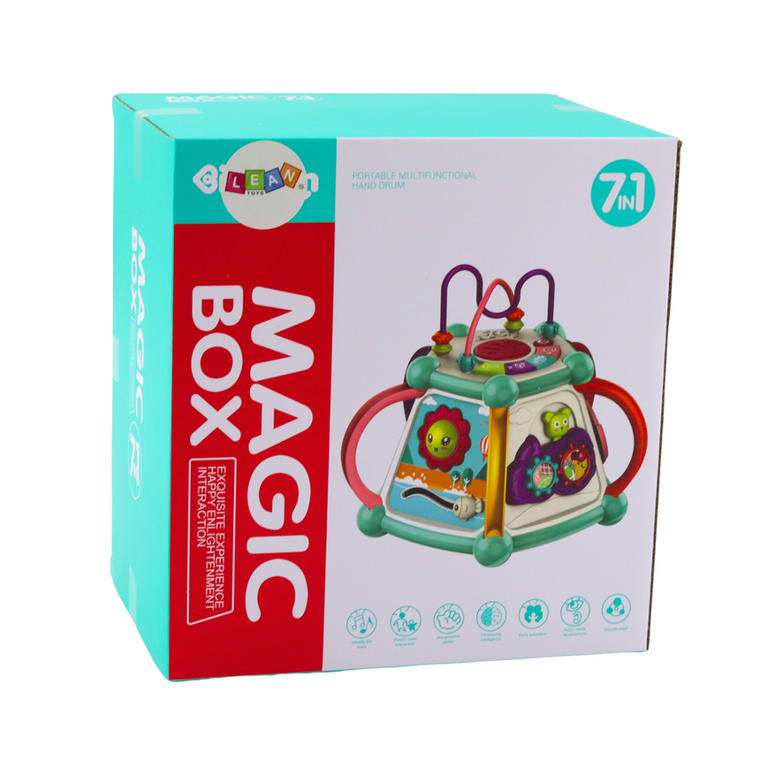 Lean Toys, kostka edukacyjna z sorterem, zabawka interaktywna