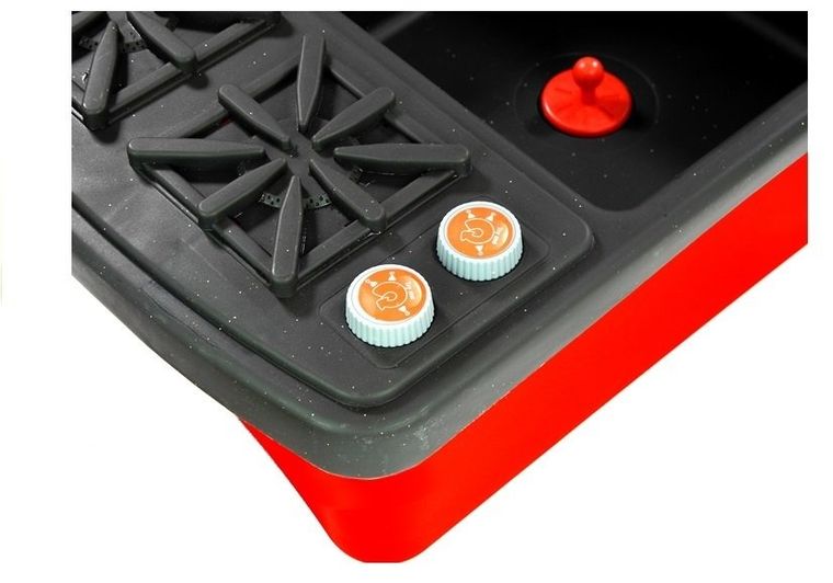 Lean Toys, kuchenka i zlewozmywak, zestaw z akcesoriami