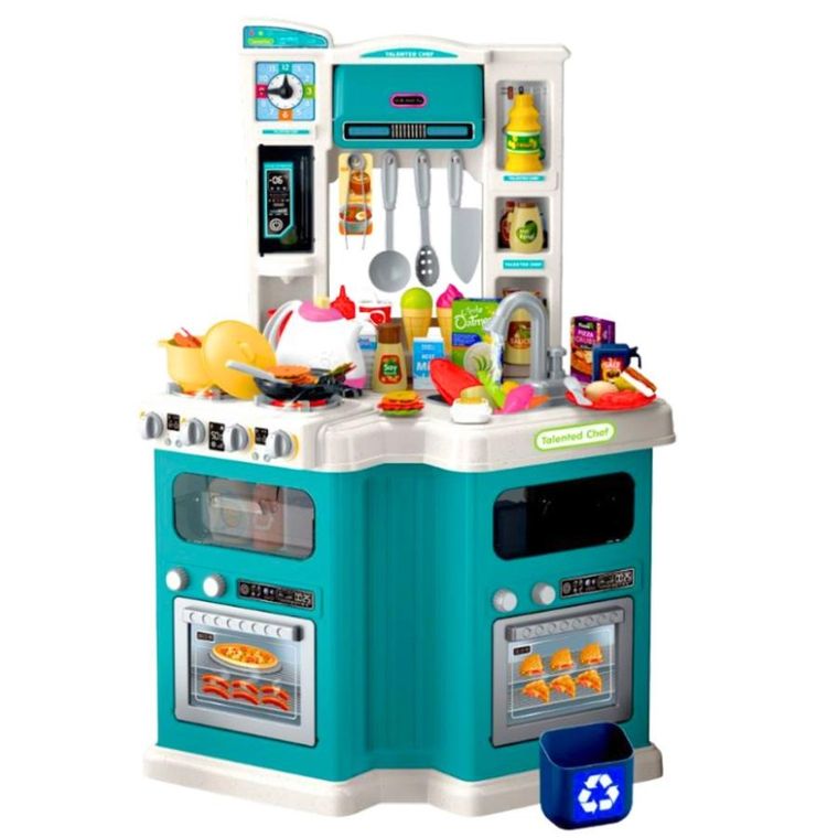 Lean Toys, kuchnia z akcesoriami, interaktywna, 109 elementów