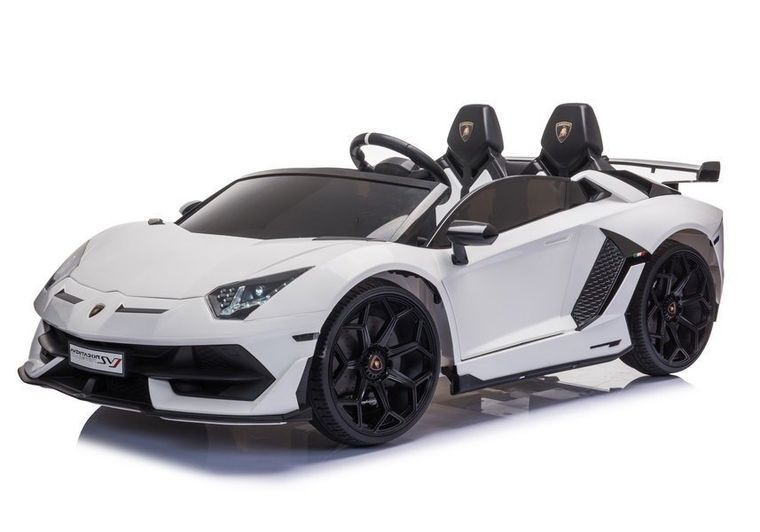 Lean Toys, Lamborghini Aventador SX2028, pojazd na akumulator, biały