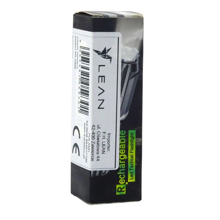 Lean Toys, latarka, z regulacją zoom, 3 tryby