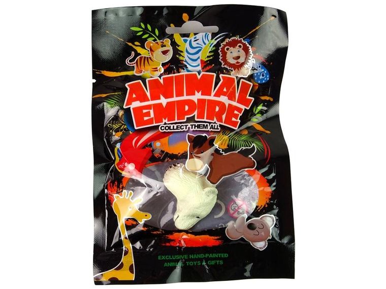 Lean Toys, pierścień na rękę, niedźwiedź, biały