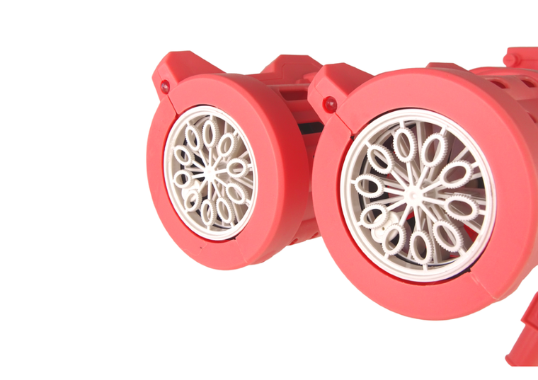 Lean Toys, pistolet do baniek mydlanych na statywie