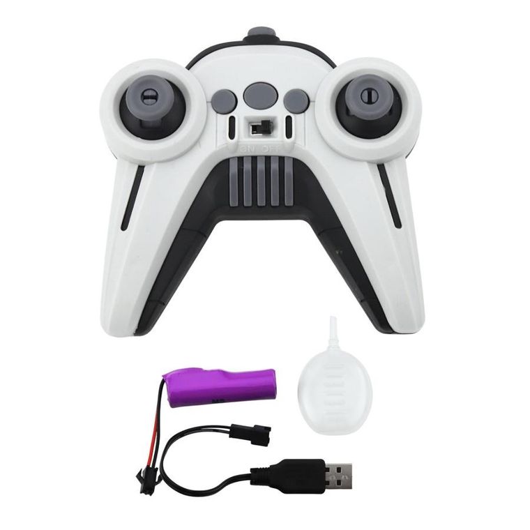 Lean Toys, pojazd kaskaderski zdalnie sterowany, światła dym drift 360°, niebieski