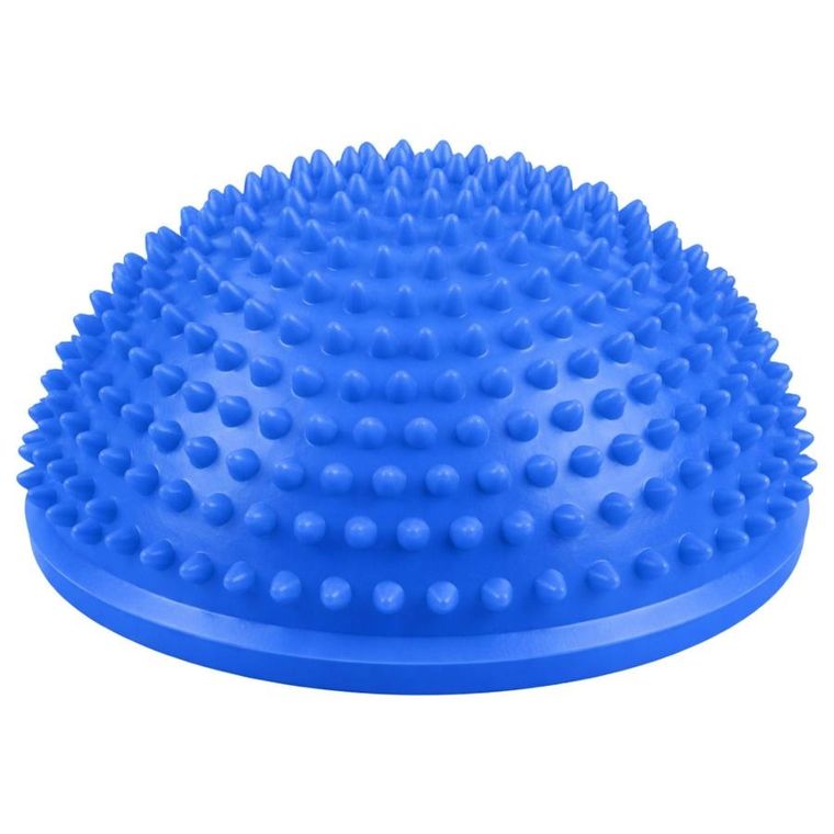 Lean Toys, półkula sensoryczna do masażu i ćwiczeń równowagi, niebieska, 16 cm