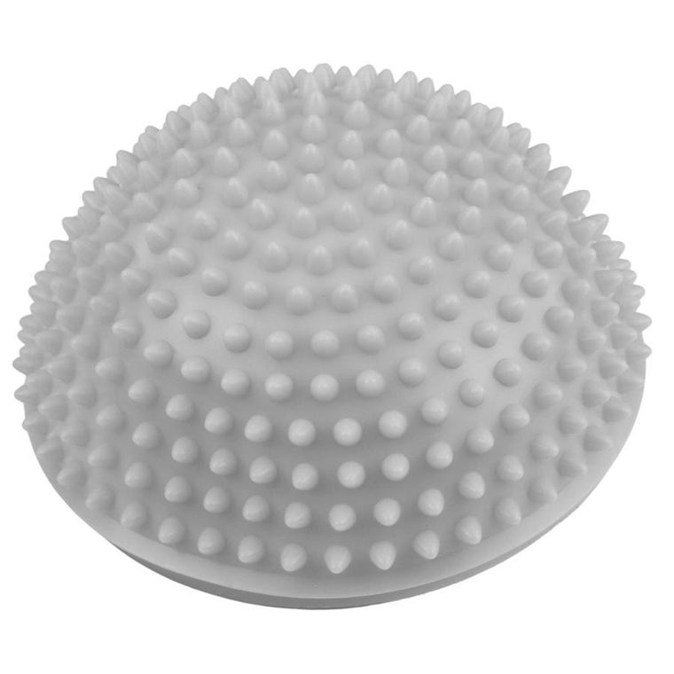 Lean Toys, półkula sensoryczna do masażu i ćwiczeń równowagi, szara, 16 cm