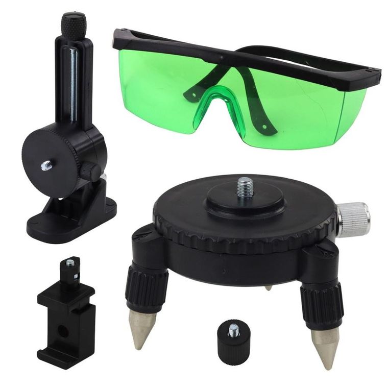 Lean Toys, poziomica laserowa, zielona, 4D
