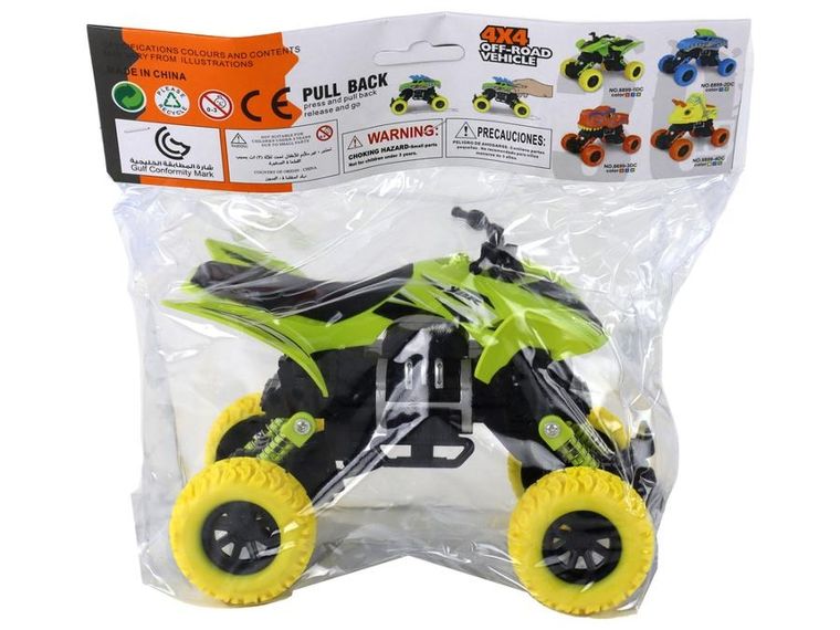 Lean Toys, Quad XC, pojazd terenowy, zielony