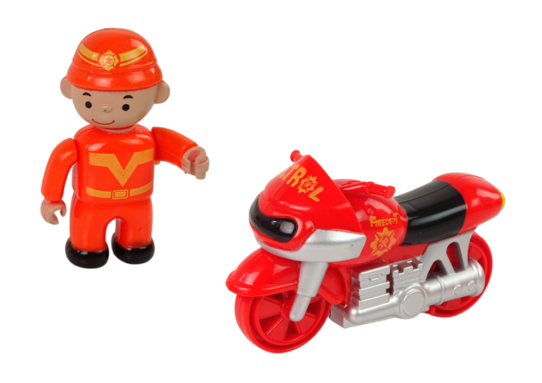 Lean Toys, remiza strażacka, zestaw interaktywny z pojazdami