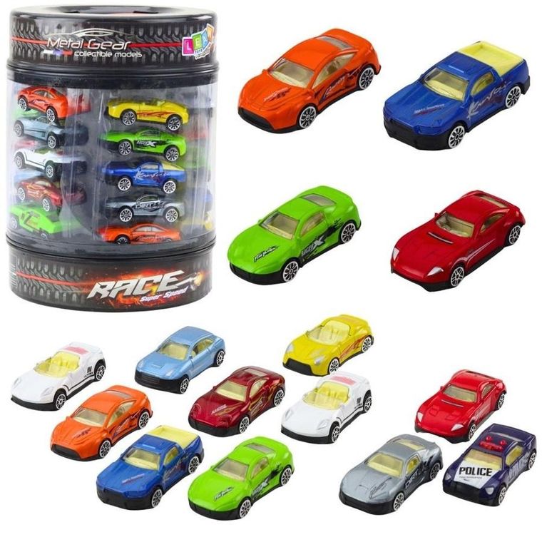 Lean Toys, resoraki w tubie, 1:64, 25 szt.