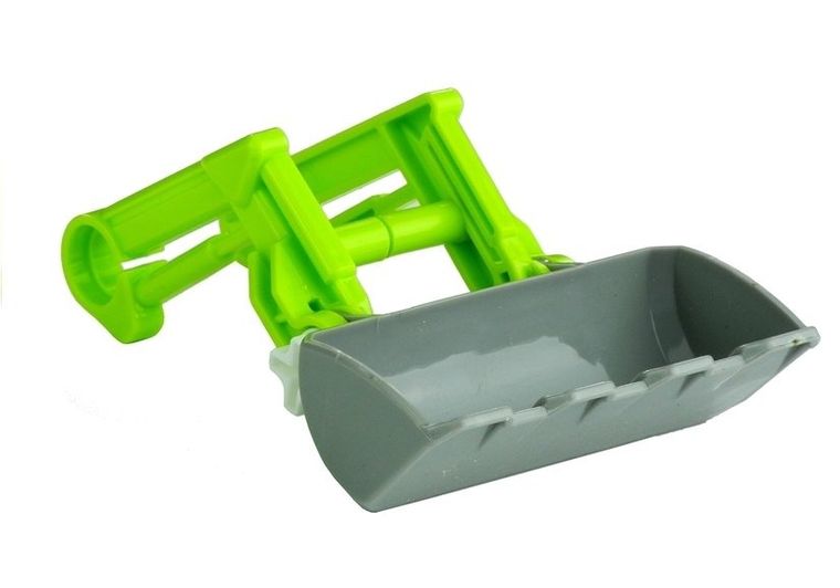 Lean Toys, rozkręcany traktor z przyczepą z drewnem, 43 cm