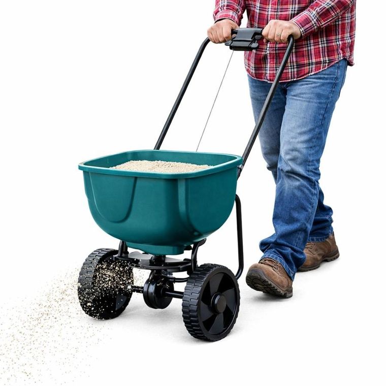 Lean Toys, siewnik rotacyjny na kołach do nawozów, 27l
