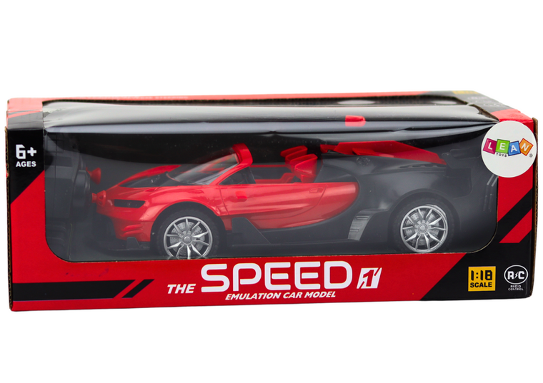 Lean Toys, Speed, pojazd zdalnie sterowany, czerwony, 1:18