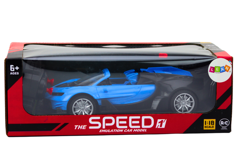 Lean Toys, Speed, pojazd zdalnie sterowany, niebieski, 1:18