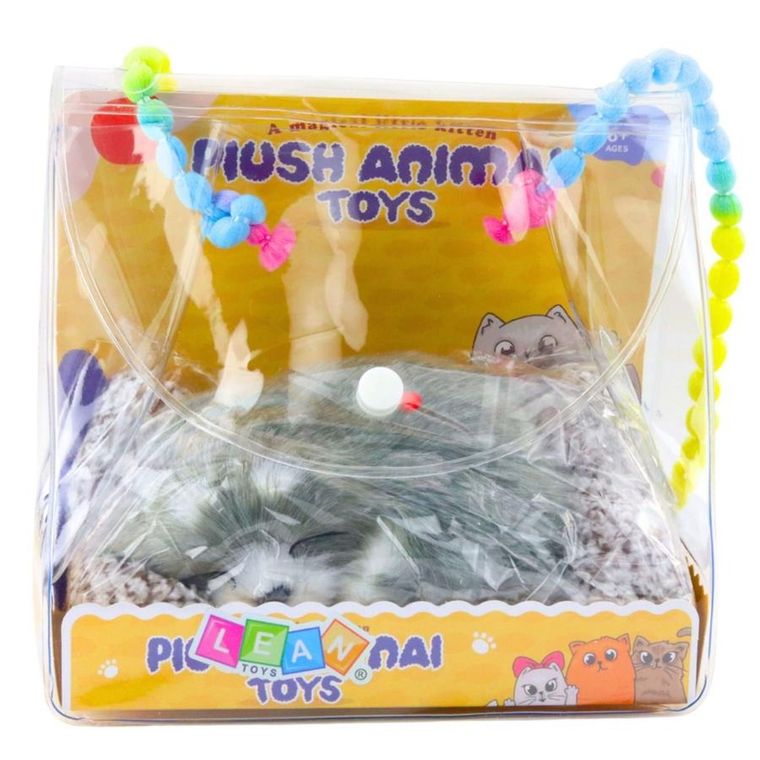 Lean Toys, śpiący husky na poduszce, maskotka