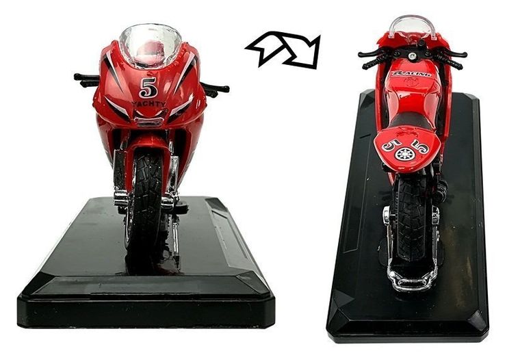 Lean Toys, sportowy motocykl, pojazd interaktywny, 1:18, 1 szt.