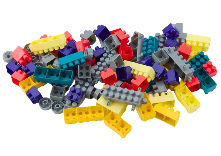 Lean Toys, stolik wielofunkcyjny 4w1, niebieski