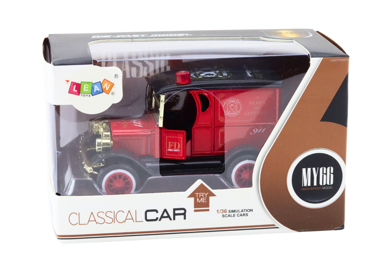 Lean Toys, Straż pożarna, pojazd z napędem, 1:36