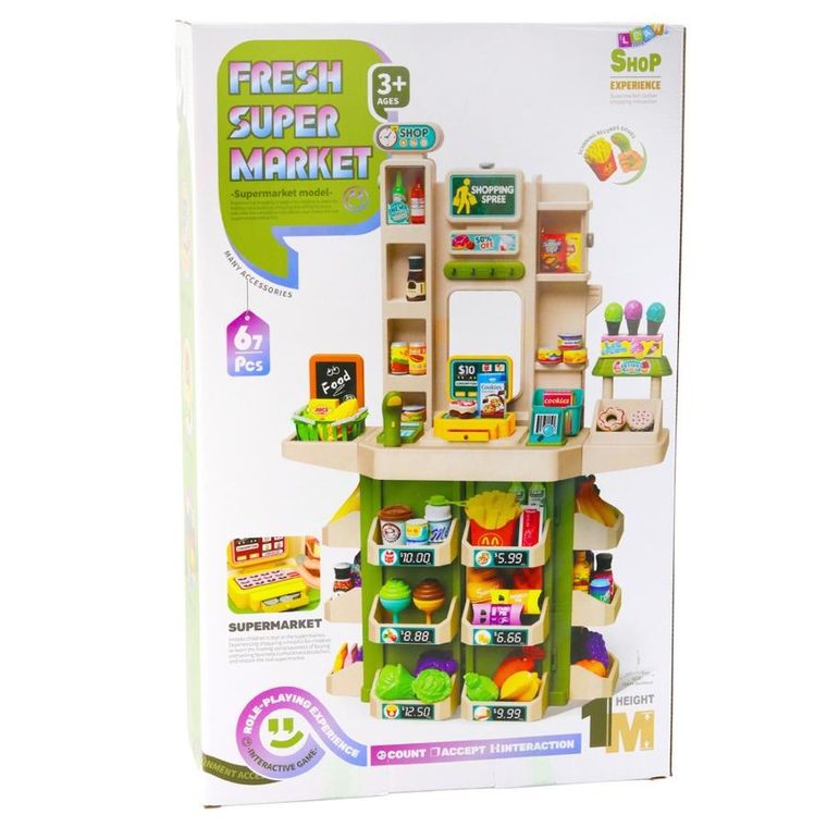 Lean Toys, super market interaktywny, 67el