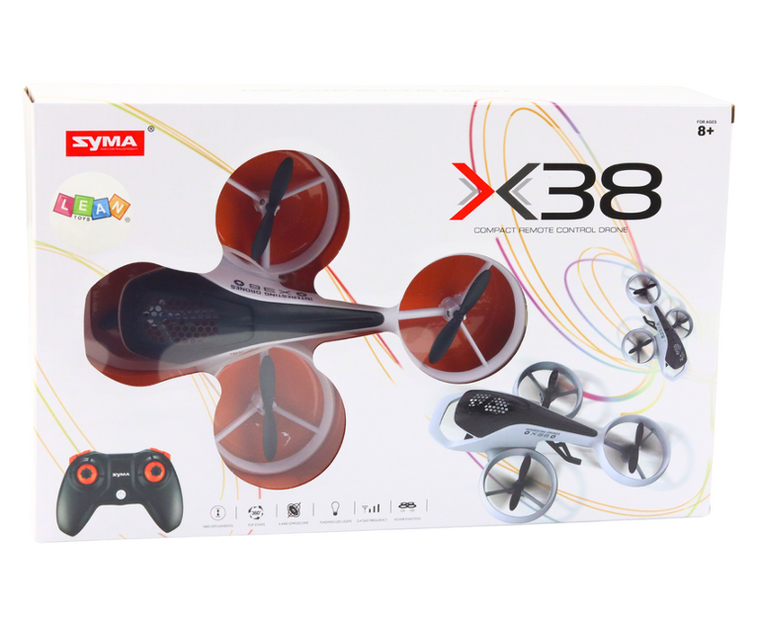 Lean Toys, Syma X38, dron zdalnie sterowany, biały