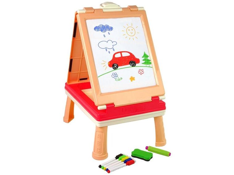 Lean Toys, tablica 3w1, dwustronna, stolik do gier