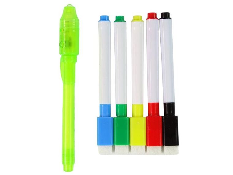 Lean Toys, tablica do rysowania 2w1, magnetyczna, glowing paint