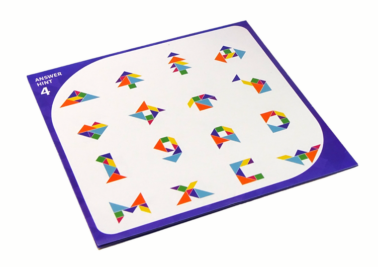 Lean Toys, Tangram, gra logiczna, 7 elementów