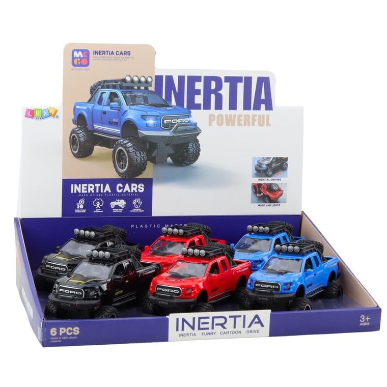 Lean Toys, terenówka raptor otwierane drzwi i dźwięk mix