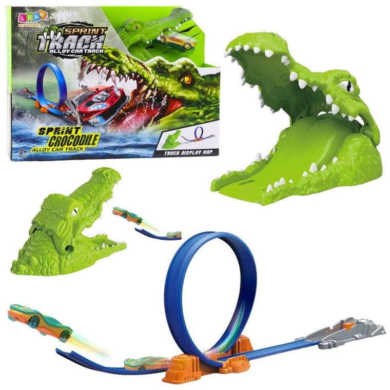 Lean Toys, Tor samochodowy z katapultą i krokodylem
