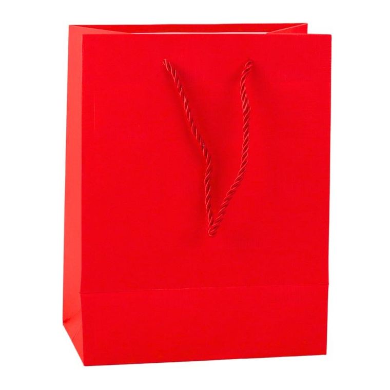 Lean Toys, torba prezentowa kwadraty strukturalne elegancka, 23-18-10 cm, 1 szt.