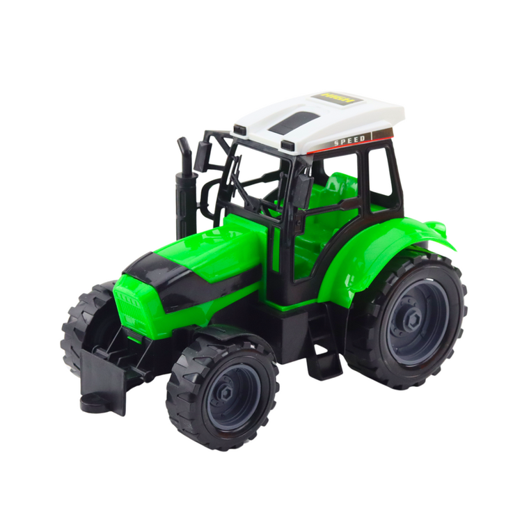 Lean Toys, traktor z siewnikiem, pojazd rolniczy