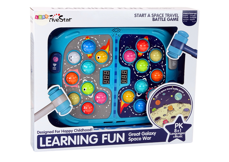 Lean Toys, Whack a mole, kosmos, gra zręcznościowa