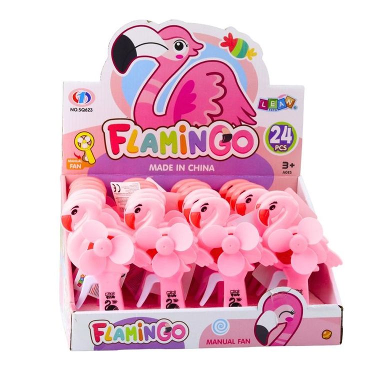 Lean Toys, wiatraczek, flaming różowy