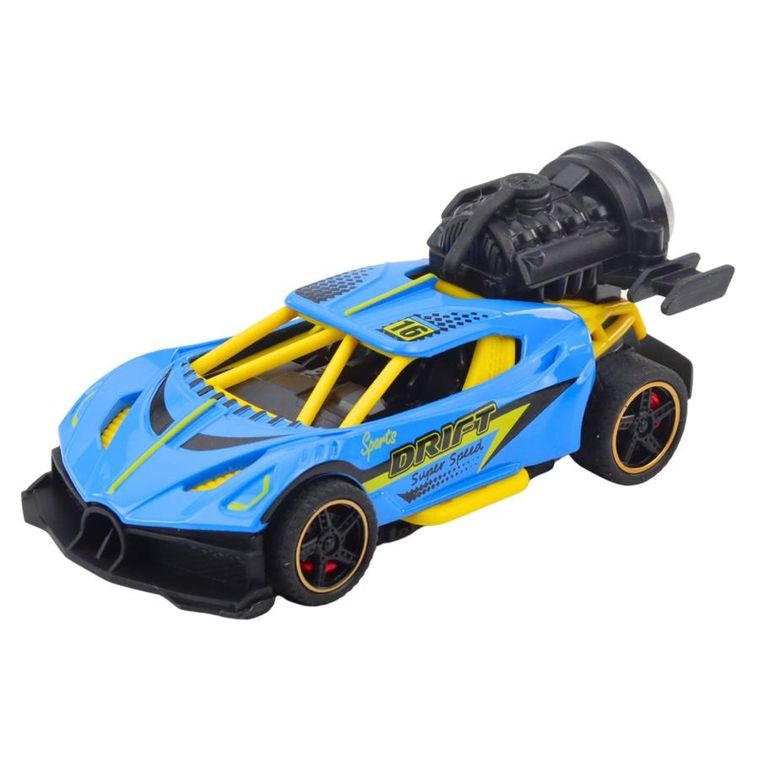 Lean Toys, wyścigówka, interaktywny pojazd z funkcją dymu, 1 szt.