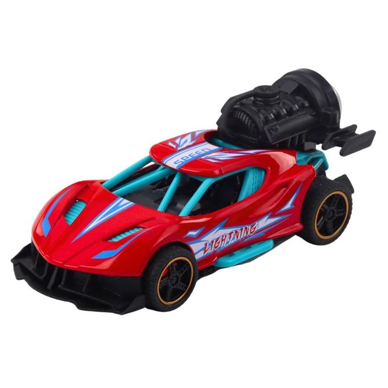 Lean Toys, wyścigówka, interaktywny pojazd z funkcją dymu, 1 szt.