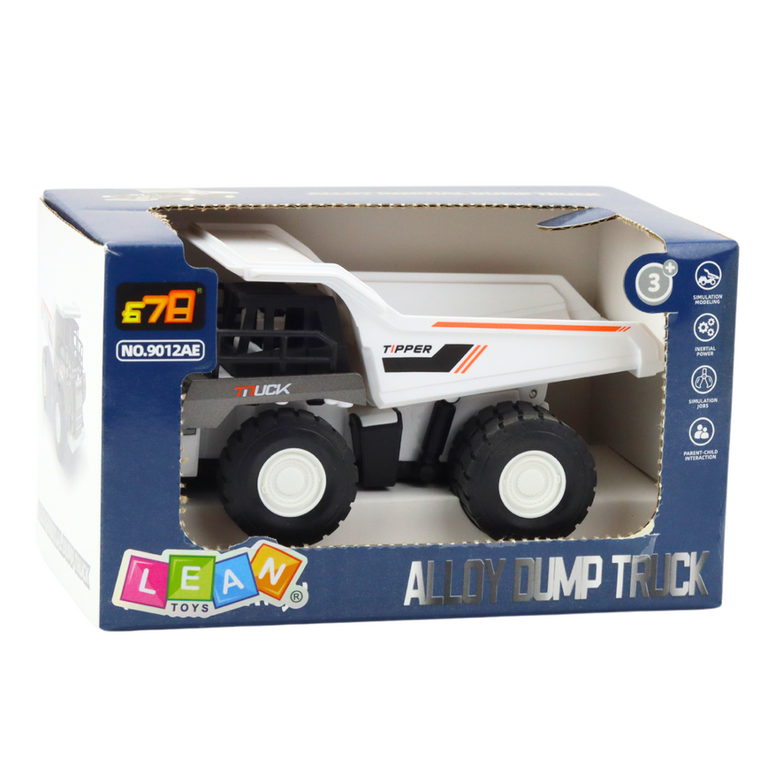 Lean Toys, wywrotka metalowe elementy z napędem biała