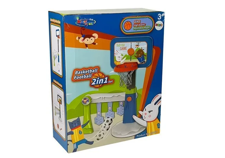 Lean Toys, zestaw do koszykówki