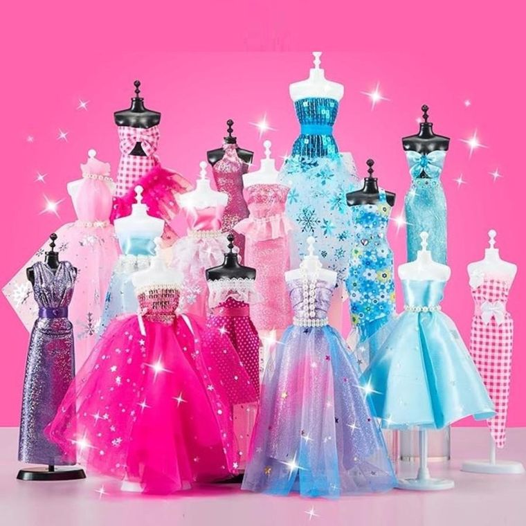 Lean Toys, zestaw do projektowania sukienek dla lalek, zestaw kreatywny