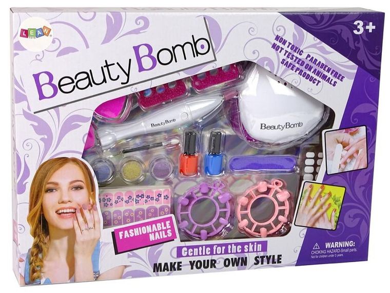 Lean Toys, zestaw do stylizacji paznokci, frezarka