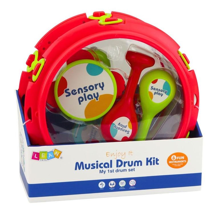 Lean Toys, zestaw instrumentów muzycznych, 6 elementów