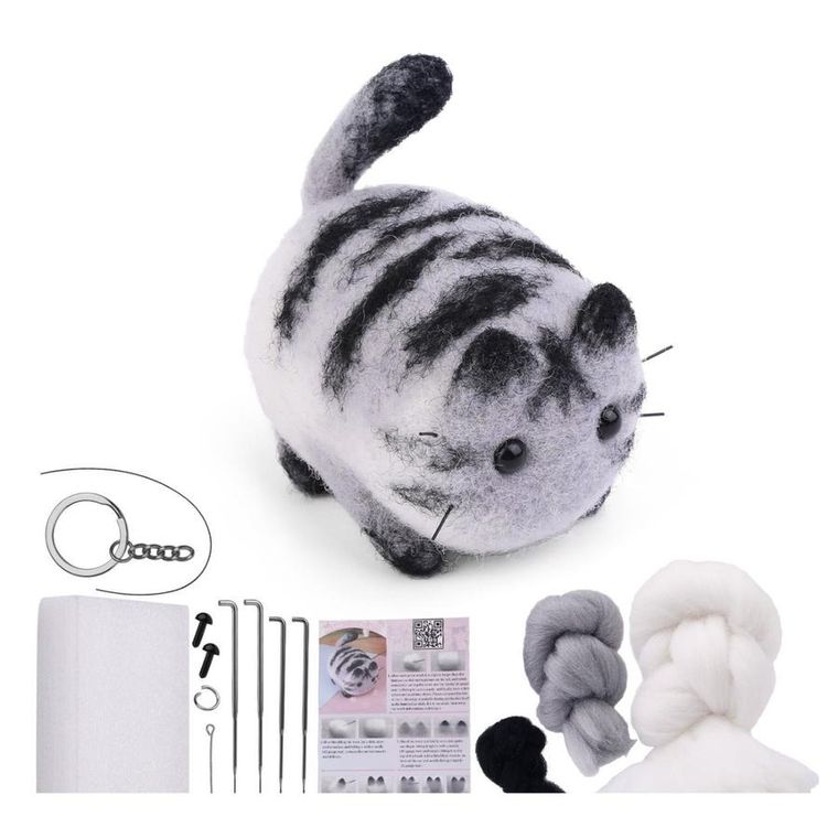 Lean Toys, zestaw kreatywny do filcowania DIY, zwierzak, 1 szt.