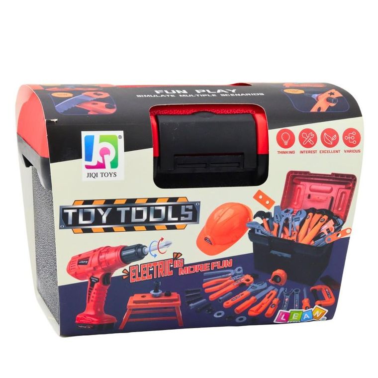 Lean Toys, zestaw majsterkowicza na baterie, 55 elementów