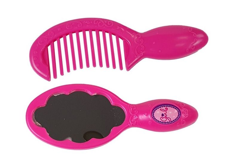 Lean Toys, zestaw piękności z suszarką i prostownicą, różowy