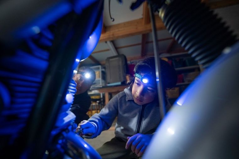 Ledlenser, latarka czołowa dziecięca, Kidled4R, Dinozaury, Window Box